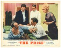 3e727 PRIZE LC #7 '63 Edward G. Robinson is rescued by Paul Newman & sexy Elke Sommer!