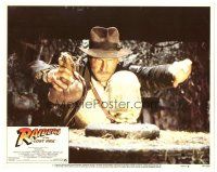 3e734 RAIDERS OF THE LOST ARK LC #1 '81 best scene of Harrison Ford about to steal idol!
