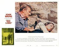 3e757 RIO LOBO LC #6 '71 Howard Hawks, close up of John Wayne with sleeping Jennifer O'Neill!