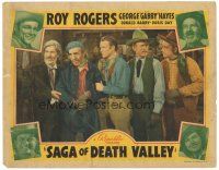 3e764 SAGA OF DEATH VALLEY LC '40 Roy Rogers, Gabby Hayes & three other concerned men!