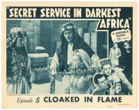 3e783 SECRET SERVICE IN DARKEST AFRICA chapter 5 LC '43 Arab man gags Joan Marsh, Cloaked in Flame!