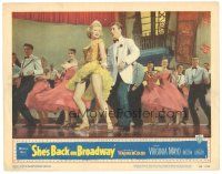 3e796 SHE'S BACK ON BROADWAY LC #1 '53 sexy Virginia Mayo & Gene Nelson dancing in musical number!