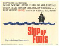 3e104 SHIP OF FOOLS TC '65 Stanley Kramer's movie based on Katharine Anne Porter's book!