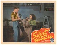 3e805 SILENT WITNESS LC '43 great close up of Ace the Wonder Dog with cute kids + war bond poster!