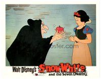 3e813 SNOW WHITE & THE SEVEN DWARFS LC R67 Disney classic, witch offers her the poisoned apple!!