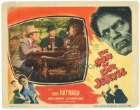 3e818 SON OF DR. JEKYLL LC #1 '51 Louis Hayward at table w/ Alexander Knox & woman, cool border!