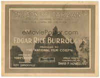 3e108 SON OF TARZAN chapter 9 TC '20 Edgar Rice Burroughs, world's wonder jungle serial!