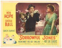 3e828 SORROWFUL JONES LC #5 '49 Lucille Ball watches Bob Hope carrying Mary Jane Saunders!