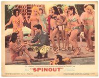 3e838 SPINOUT LC #8 '66 a bevy of beautiful girls chase Elvis Presley by swimming pool!