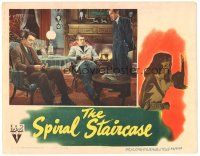 3e839 SPIRAL STAIRCASE LC '46 George Brent & Oliver w/ Bell by fire, directed by Robert Siodmak!