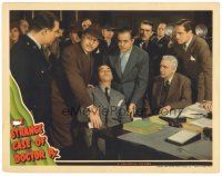 3e849 STRANGE CASE OF DOCTOR Rx LC '42 Lionel Atwill & Patric Knowles w/ unconscious man in court!