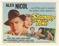 3e116 STRANGER IN TOWN TC '57 Alex Nicol comes from out of the past to expose the perfect crime!
