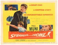 3e117 STRANGER ON THE PROWL TC '53 only a woman's love could save Paul Muni from destruction!
