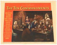 3e869 TEN COMMANDMENTS LC #2 '56 Cecil B. DeMille's classic, people listen to Charlton Heston!