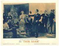 3e880 THIN MAN LC #5 R62 great image of William Powell & Myrna Loy toasting at Christmas party!