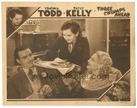 3e886 THREE CHUMPS AHEAD LC '34 Kelly brings Limburger cheese sandwiches to Thelma Todd & suitor!
