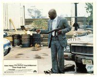 3e890 THREE TOUGH GUYS LC #3 '74 great full-length close up of Isaac Hayes holding two guns!