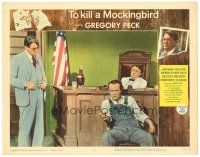 3e901 TO KILL A MOCKINGBIRD LC #6 '63 Gregory Peck in courtroom with the father of the raped girl!