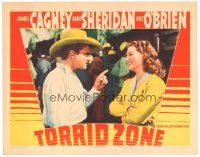 3e904 TORRID ZONE LC '40 James Cagney gets stern with Ann Sheridan who's laughing at him!