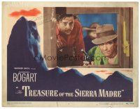 3e004 TREASURE OF THE SIERRA MADRE LC #2 '48 Tim Holt & Humphrey Bogart with gun c/u in window!