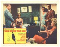 3e949 WALK ON THE WILD SIDE LC '62 Jane Fonda, Laurence Harvey & others look at Barbara Stanwyck!