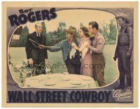 3e952 WALL STREET COWBOY LC '39 Roy Rogers, Ann Baldwin & butler watch Raymond Hatton crack whip!
