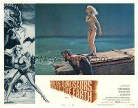 3e963 WHEN DINOSAURS RULED THE EARTH LC #1 '71 Hammer, sexy cavewoman Victoria Vetri on raft!