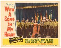3e978 WITH A SONG IN MY HEART LC #3 '52 Susan Hayward as Jane Froman singing with soldiers!