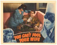 3e993 YOU CAN'T FOOL YOUR WIFE LC '40 masked Lucille Ball seduces James Ellison on couch!