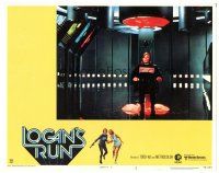 3e567 LOGAN'S RUN LC #8 '76 great close up of Michael York seated in chair!