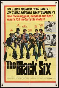 3g088 BLACK SIX 1sh '74 NFL Football players w/Mean Joe Greene, Mercury Morris & Willie Lanier!
