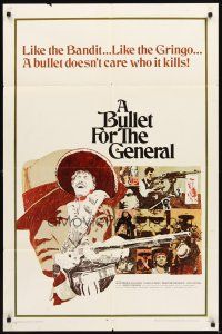 3g125 BULLET FOR THE GENERAL 1sh '68 spaghetti western, a bullet doesn't care who it kills!