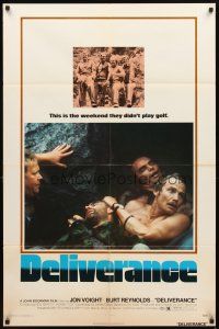 3g196 DELIVERANCE 1sh '72 Jon Voight, Burt Reynolds, Ned Beatty, John Boorman classic!