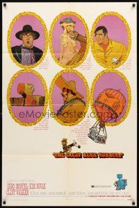 3g297 GREAT BANK ROBBERY 1sh '69 great wacky artwork of Zero Mostel, Kim Novak, Clint Walker!