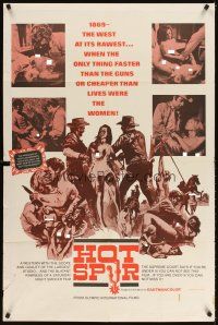 3g343 HOT SPUR 1sh '68 James Arena, Virginia Gordon & cheap sexy women in the West!