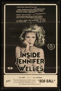 3g379 INSIDE JENNIFER WELLES/BOX BALL 1sh '77 cool image of sexy Jennifer Welles!