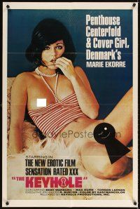 3g400 KEYHOLE marie style 1sh '74 sexy Penthouse Centerfold & Covergirl Marie Ekorre!