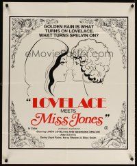 3g481 LOVELACE MEETS MISS JONES 1sh '75 art of Linda Lovelace & Georgina Spelvin!
