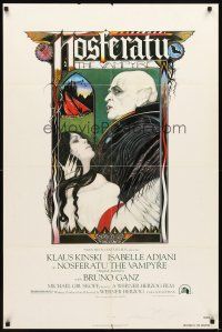3g579 NOSFERATU THE VAMPYRE 1sh '79 Werner Herzog, Palladini art of vampire Klaus Kinski!