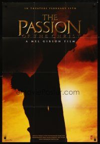 3g619 PASSION OF THE CHRIST church release special promotional poster '04 Mel Gibson directed!