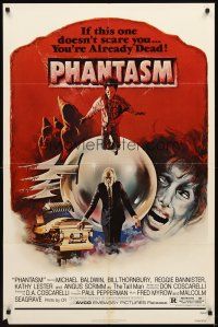 3g622 PHANTASM 1sh '79 if this one doesn't scare you, you're already dead, cool art by Joe Smith!