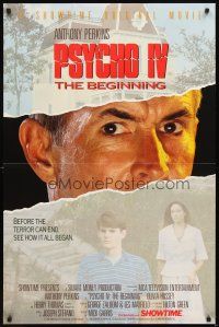 3g656 PSYCHO IV TV 1sh '90 Olivia Hussey, Anthony Perkins in most famous role, slasher horror!