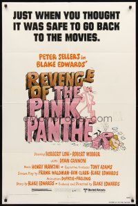 3g699 REVENGE OF THE PINK PANTHER 1sh '78 Peter Sellers, just when you thought it was safe!