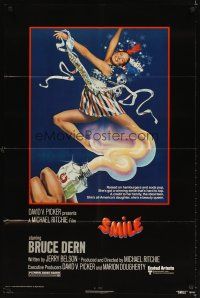 3g791 SMILE 1sh '75 Micahel Ritchie directed, artwork of teen beauty by John Alvin!