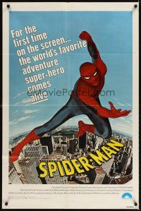 3g812 SPIDER-MAN 1sh '77 Marvel Comic, great image of Nicholas Hammond as Spidey!