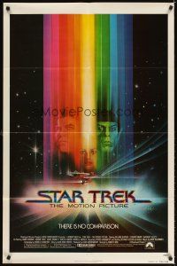 3g820 STAR TREK advance 1sh '79 cool art of William Shatner & Leonard Nimoy by Bob Peak!
