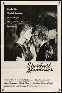 3g827 STARDUST MEMORIES style C 1sh '80 directed by Woody Allen, romantic close-up with Rampling!