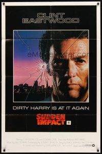 3g835 SUDDEN IMPACT int'l 1sh '83 Clint Eastwood is at it again as Dirty Harry, great image!