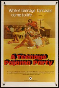 3g866 TEENAGE PAJAMA PARTY 1sh '77 C.J. Laing, Terry Hall, Gignilliat art of sexy teens!