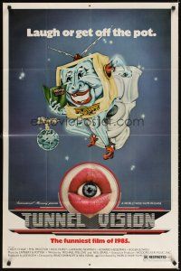 3g914 TUNNEL VISION 1sh '76 wacky Chevy Chase, Laugh or get off the pot!